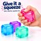 4E's Novelty; 4E's Novelty Squishy Stress Cubes 4 Pack, 2 Inch Squishies Fidget Toys for Kids Adults - Soft Squeezable, Fun Sensory Fidget Toys for Desks, Classrooms, Party Favors; Category:Spring Toys & Activities; Image:3